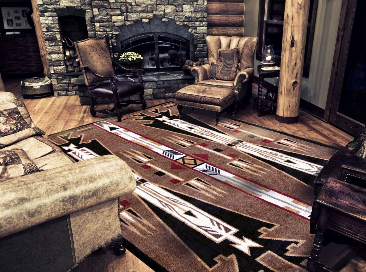 Large Western Themed Rugs