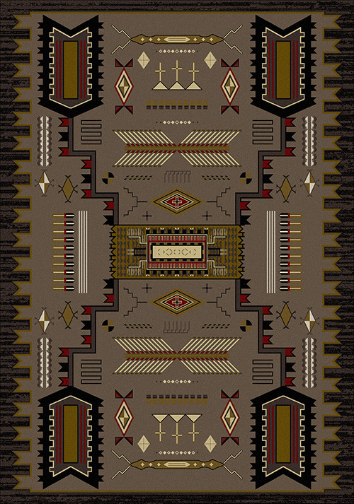 Western Design Hand Knotted Wool Area Rugs